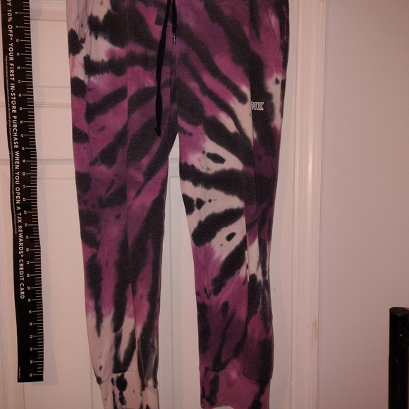 Newly Listed Mint Victoria's Secret Pink Tye Die Joggers Mint - Picture 11 of 12